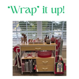 table with Christmas presents