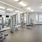 Large fitness center with ample equipment