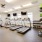 Large fitness center with ample equipment